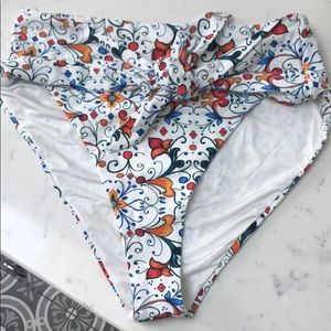 NWT ONIA weworewhat bikini bottom floral